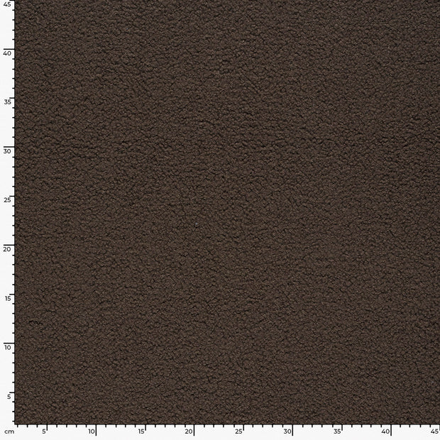 Teddy tissu Unicolore Marron