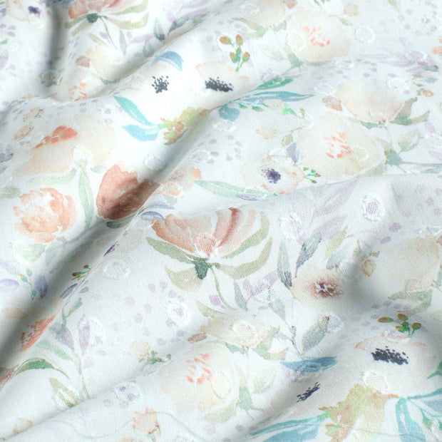  fabric Flowers Beige
