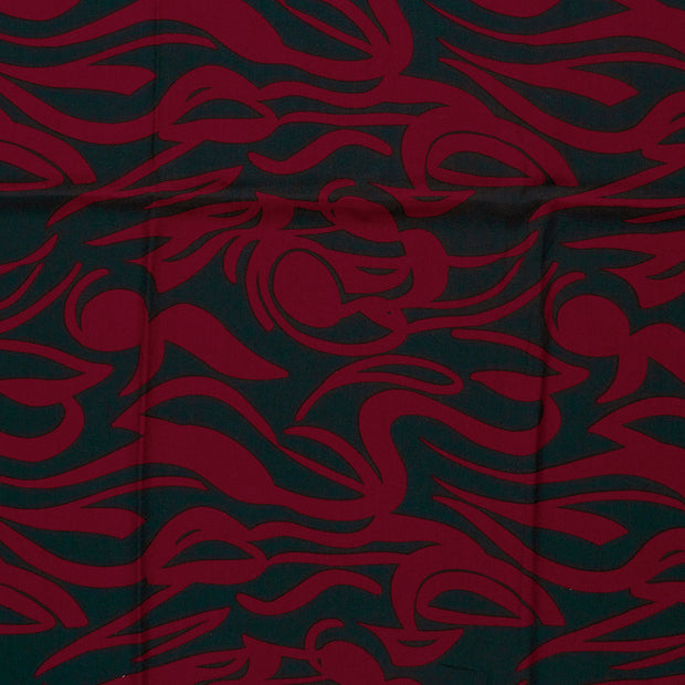 Sergé de Viscose tissu Bordeaux mat 