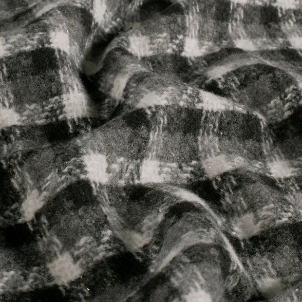 Jacquard fabric Checks Black