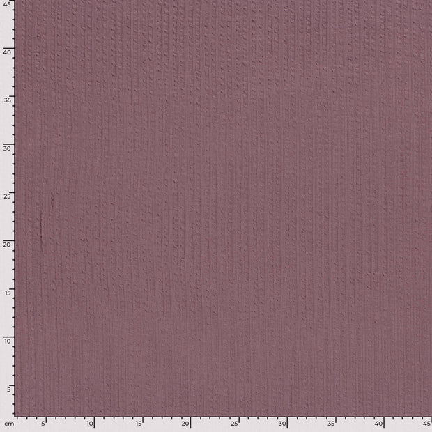 Rib Jacquard fabrik Uni Mauve