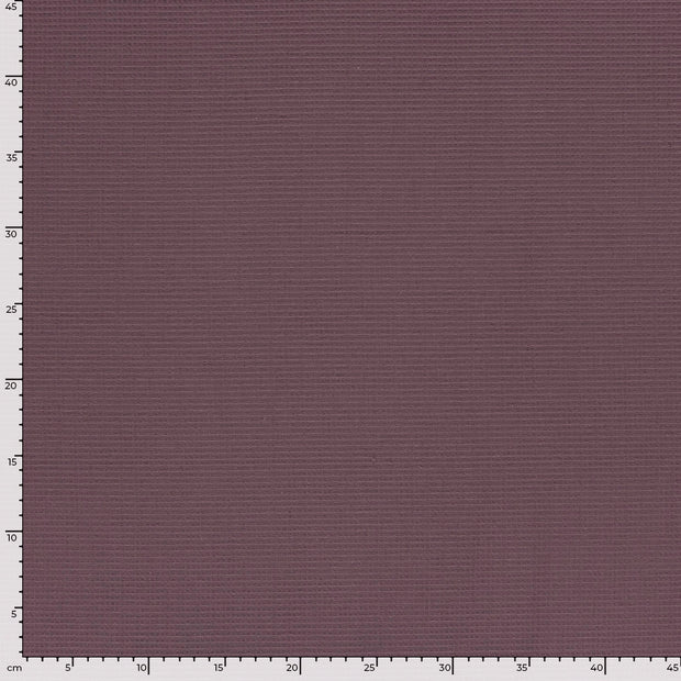 Waffelpiqué fabrik Uni Mauve