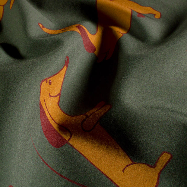 Softshell fabric Dinosaurs Dark Green