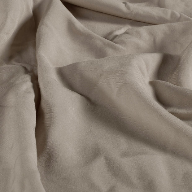 Popeline de Viscose tissu Unicolore Beige