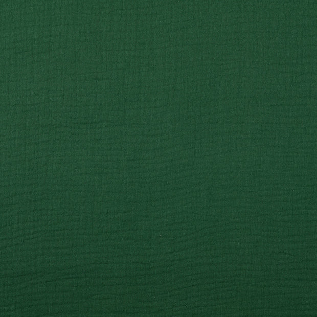 Muslin fabric Unicolour Dark Green