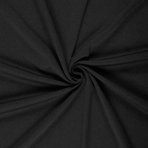Heavy Knit fabric Black brushed 