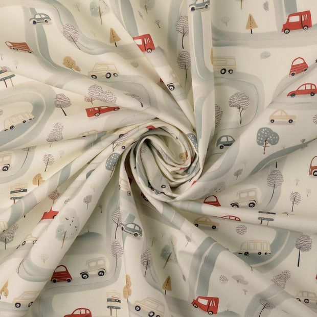 Cotton Poplin fabric Off White 