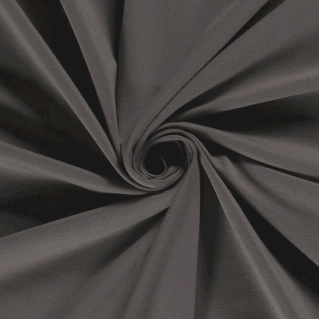 Jersey fabric Unicolour Taupe Grey