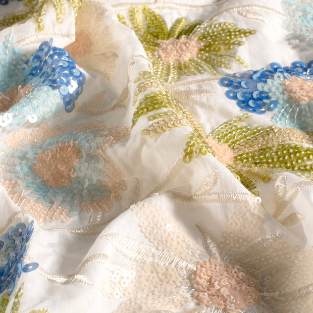  fabric Flowers Light Blue