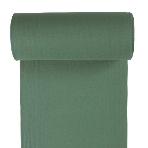 Cuff Material GOTS organic fabric Dark Green matte 