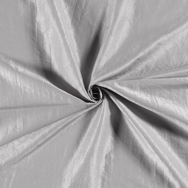Taffeta fabric Light Grey crushed 