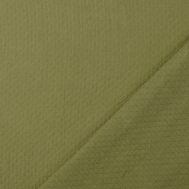 Baumwolle Popeline fabrik Olivgrün garngefärbt 