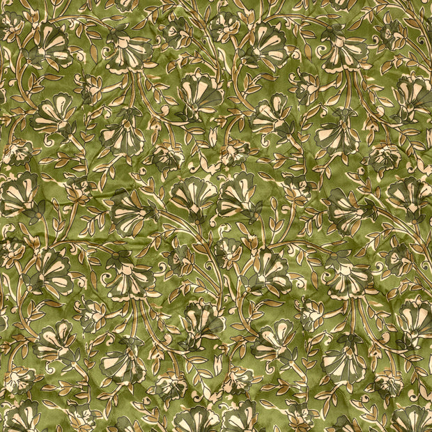 Velours tissu Vert légèrement brillant 