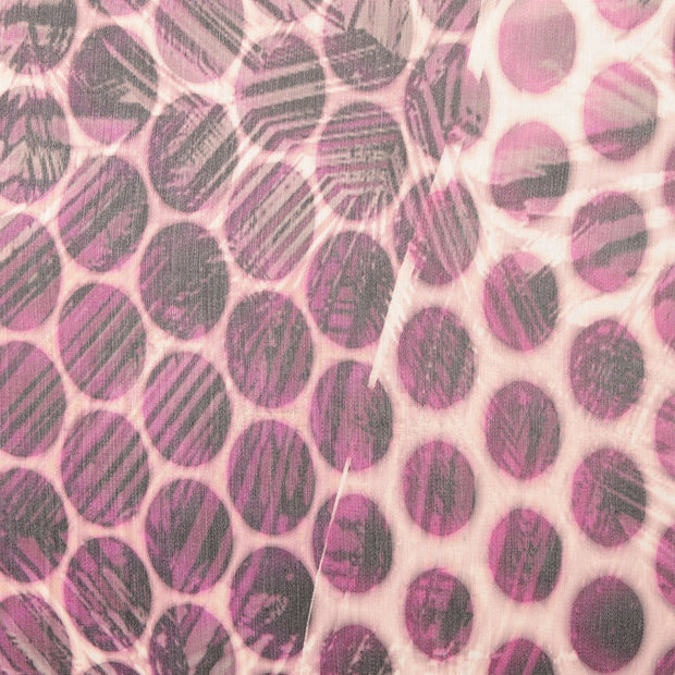 Viscose Satin fabrik Punkte Lila