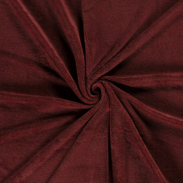 Polaire de Bambou tissu Bordeaux 