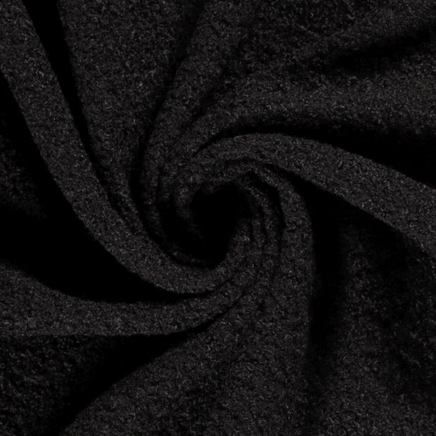 Bouclé fabric Unicolour Black
