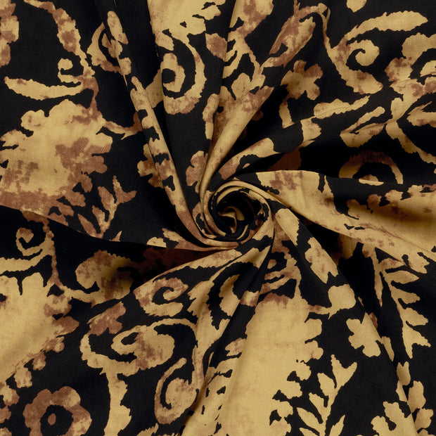 Viscose Twill fabrik Kamel bedruckt 