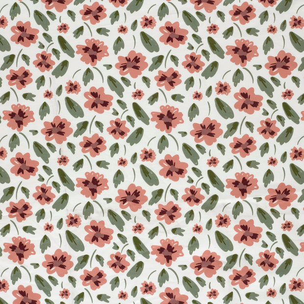 French Terry fabric Off White matte 