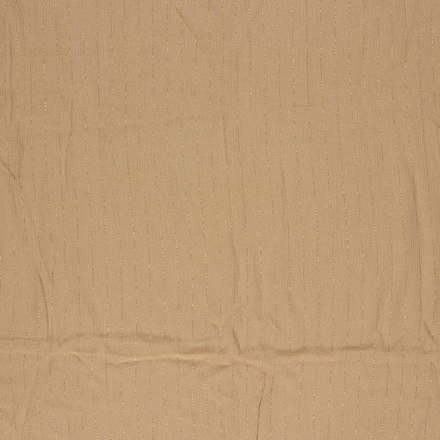 Crepe fabric Beige semi-transparent 