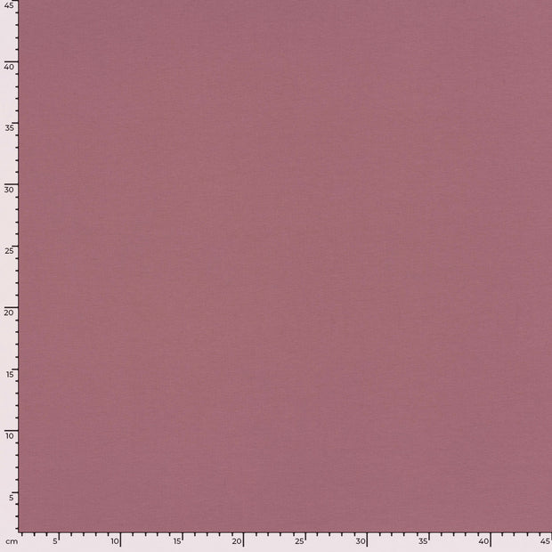 French Terry GOTS organic fabric Unicolour Mauve