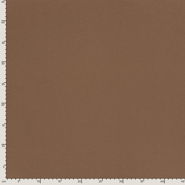 French Terry GOTS organic fabric Unicolour Taupe Grey