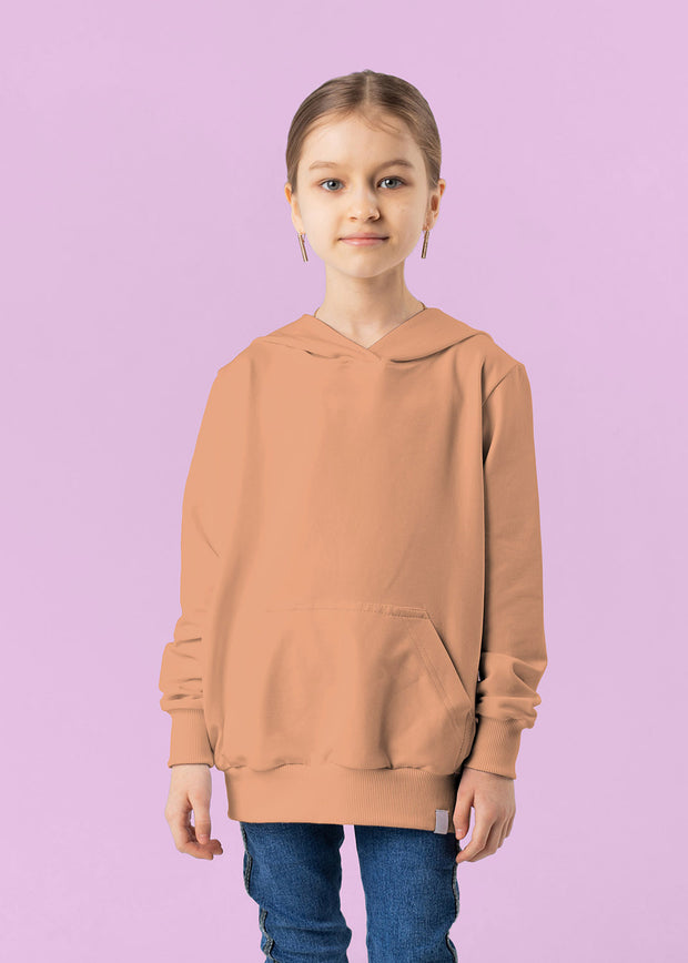 French Terry fabric Unicolour Peach