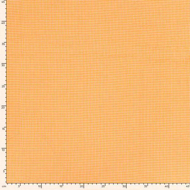 Cotton Poplin fabric Unicolour Neon Orange
