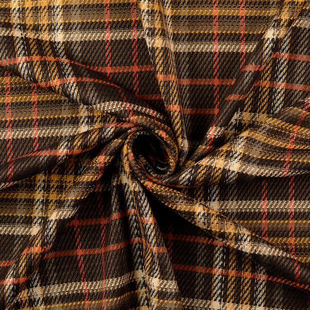 Popeline de Viscose tissu Ocre 