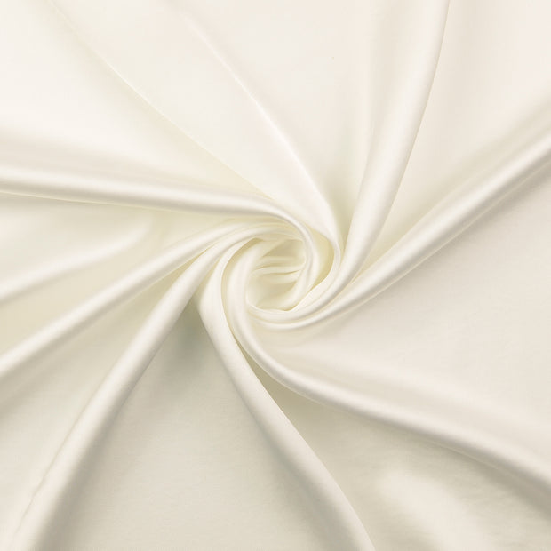 satin tissu blanc 