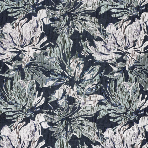 Jacquard tissu Noir texturé 