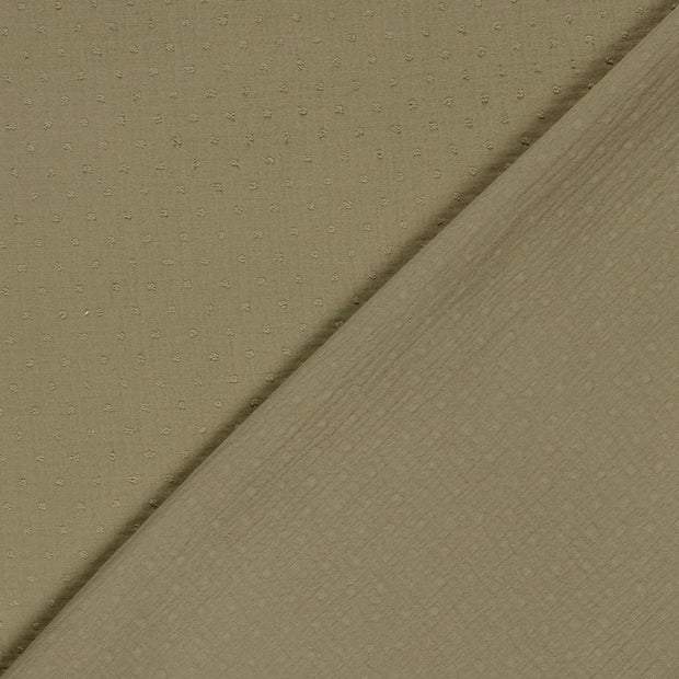 Muslin fabric Dots dobby 