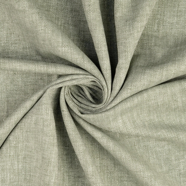 Linen fabric Dark Mint 