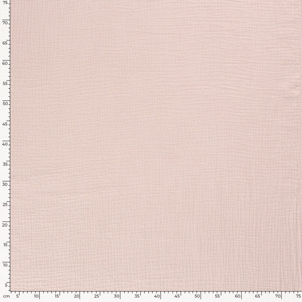 Dreilagiger Musselin fabrik Uni Helles Pink