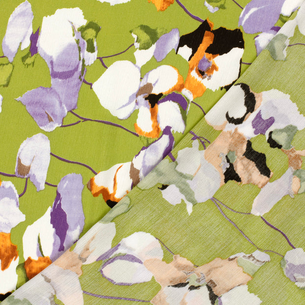 Borken Crepe tissu Abstrait imprimé 