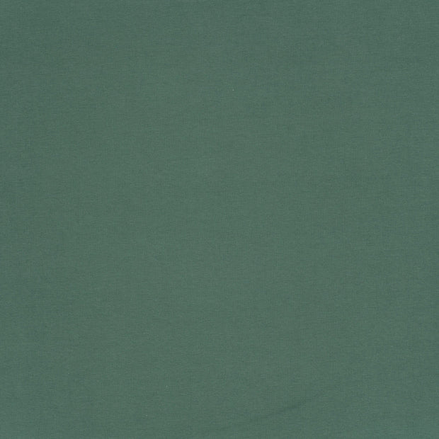 French Terry GOTS organic fabric Dark Green matte 