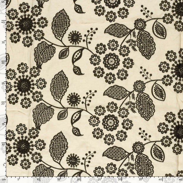  fabric Flowers Beige