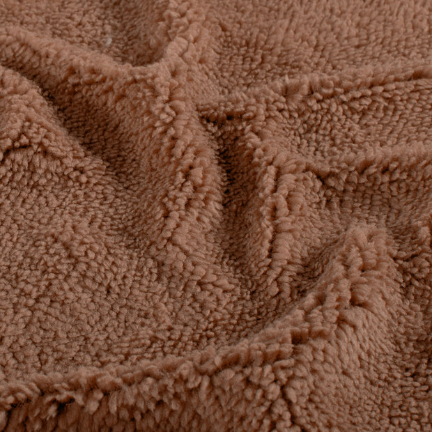 Sherpa Fleece fabric Unicolour Camel