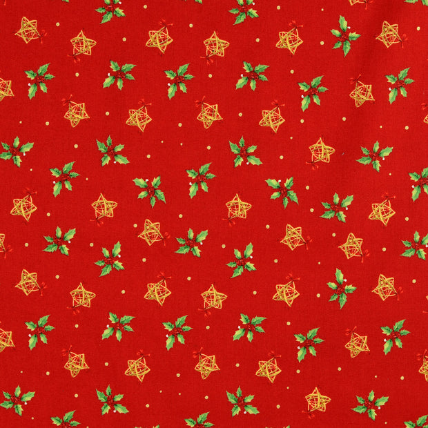  tissu Noël rouge