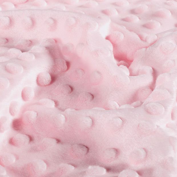 Minky tissu Unicolore Rose clair