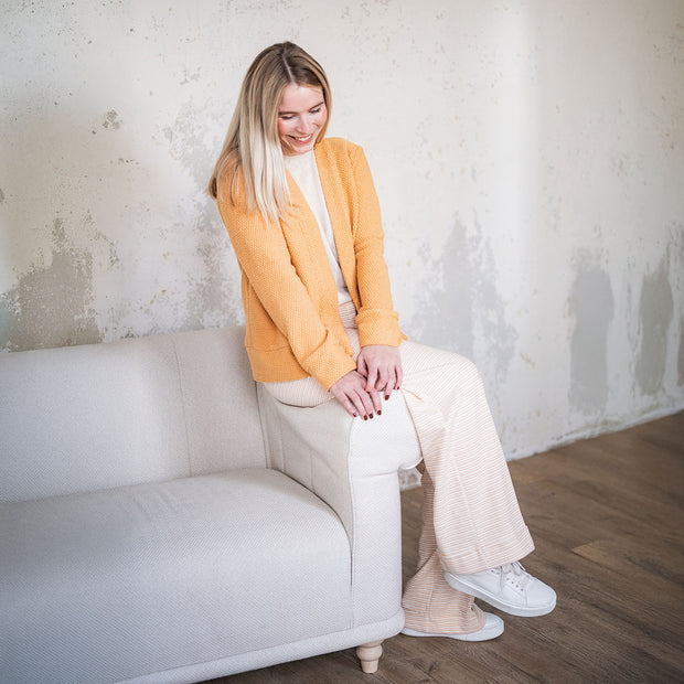 Heavy Knit tissu Ocre