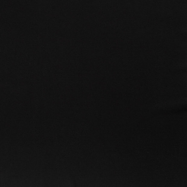 Gauffré Jersey tissu Noir mat 