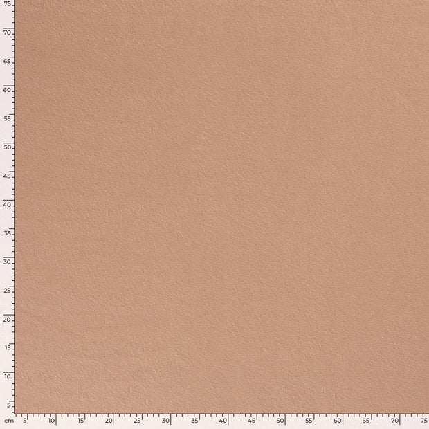 Cotton Fleece fabric Unicolour Nutmeg