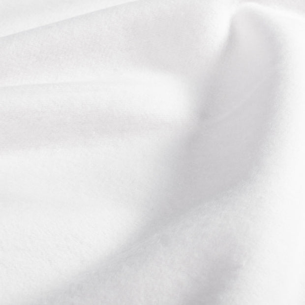 Molton tissu Unicolore Blanc optique
