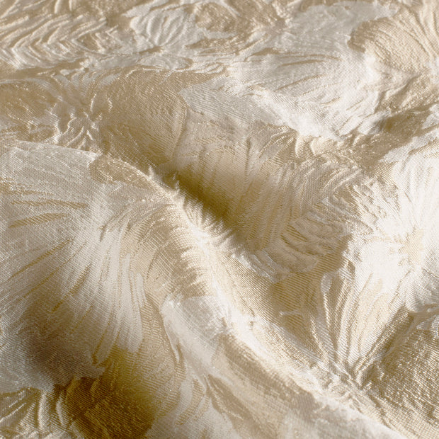 Jacquard fabrik Blumen Beige