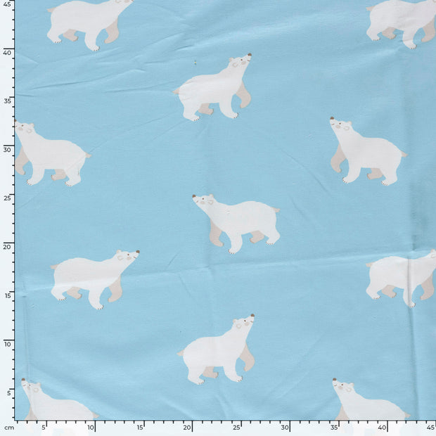 French Terry fabric Baby Blue