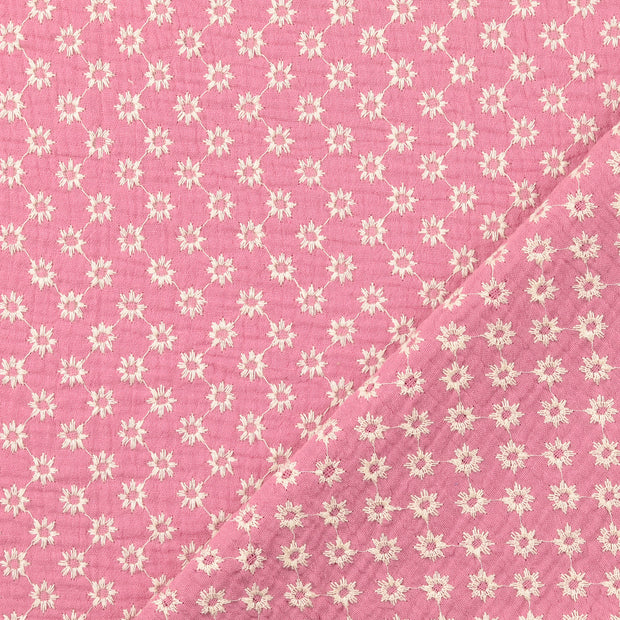 double gaze tissu Bordeaux 