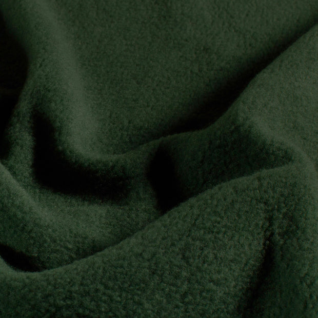 Fleece fabrik Melange Dunkelgrün