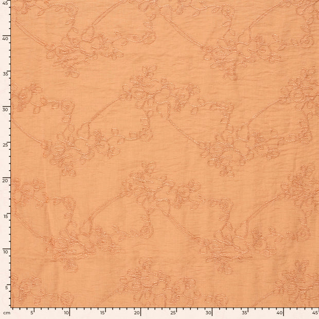 Woven Polyester fabric Unicolour Salmon