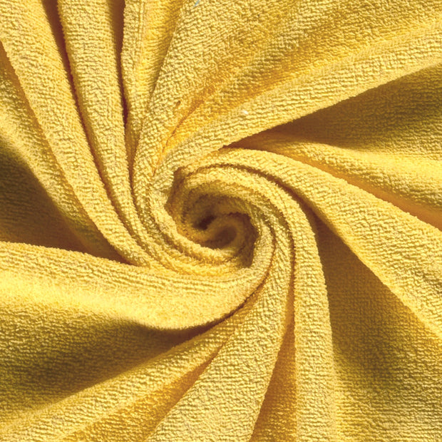 Frotté tissu Unicolore jaune