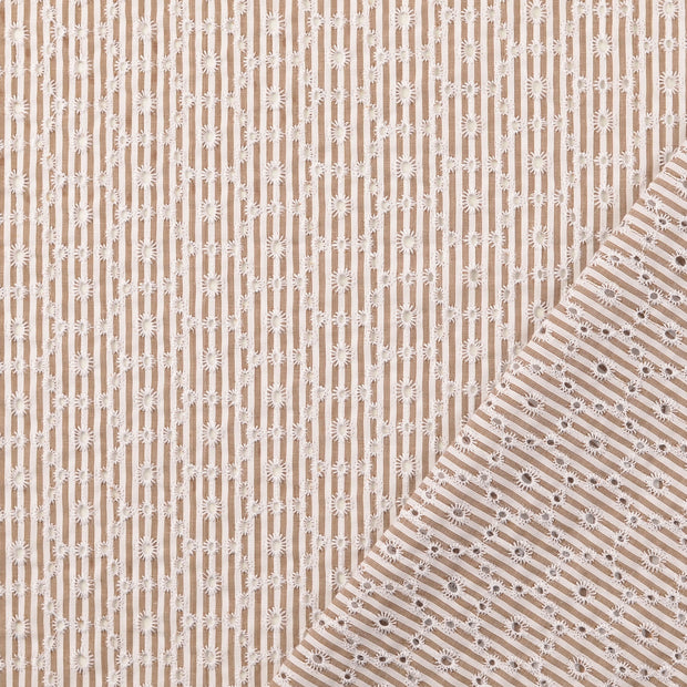 Spitze fabrik Beige 